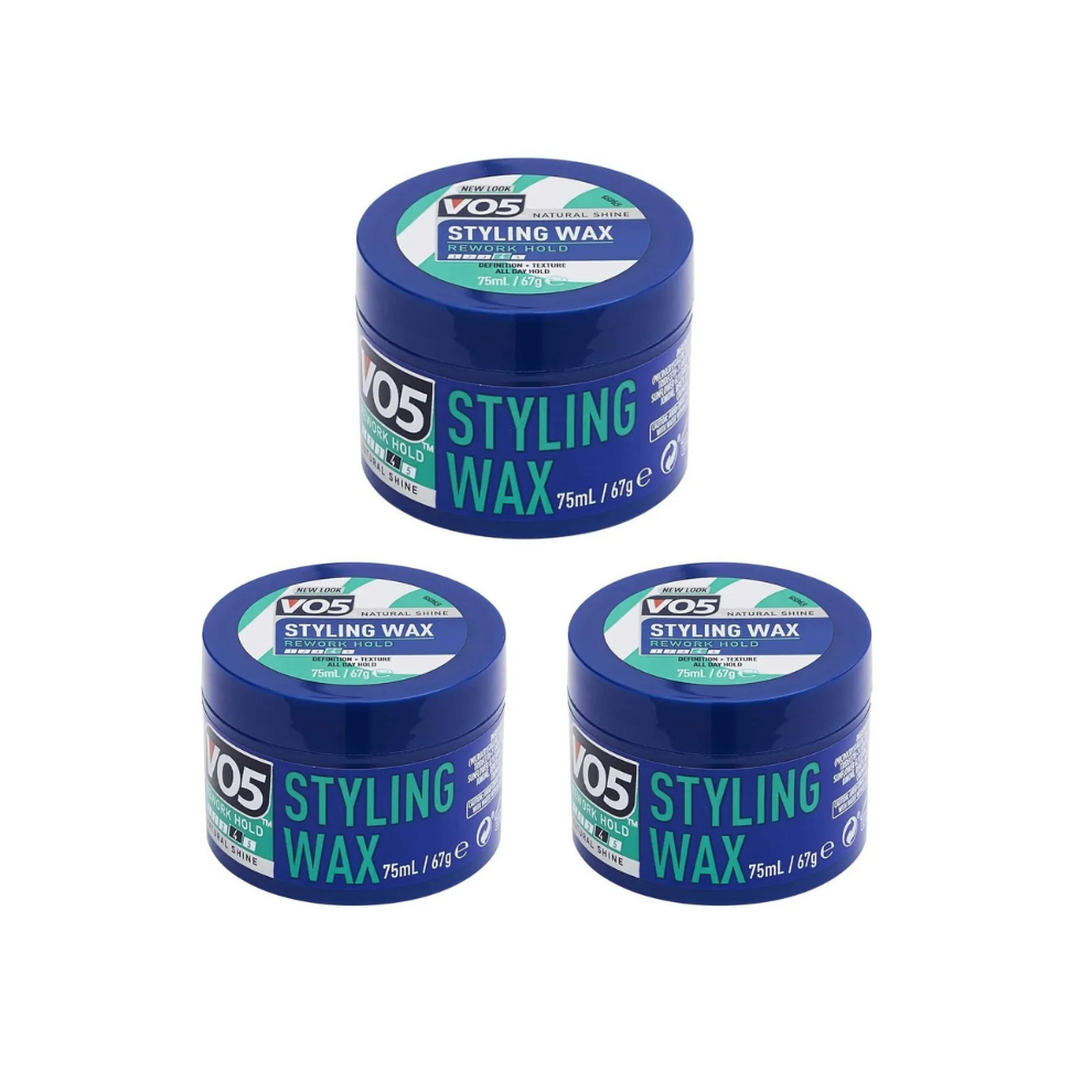 3 x 75ml Vo5 Styling Wax Rework Hold