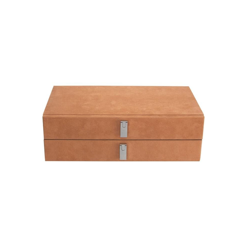 Barska AF13318 Suede-Lined Jewelry Storage Drawer Set, Tan