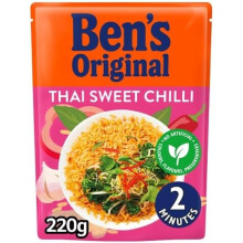 (Pack Of 24) Ben's Original Thai Sweet Microwave Rice 220G