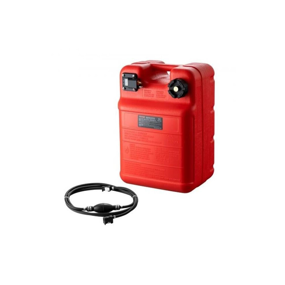 Vevor Cycyxls6gal0n38mbv0 6.34 Gal 24 Liter Portable Boat Marine Fuel Tank For Outboard Engine Boats, Red