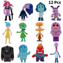 (12Pcs) Inside Out 2 Pvc Figures Model Doll Cake Decor Statues Display Kids Collections
