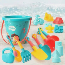 18pcs Kids Sandpit Toys Outdoor Beach Sand Dredging Tool Play Set Toddler Gifts
