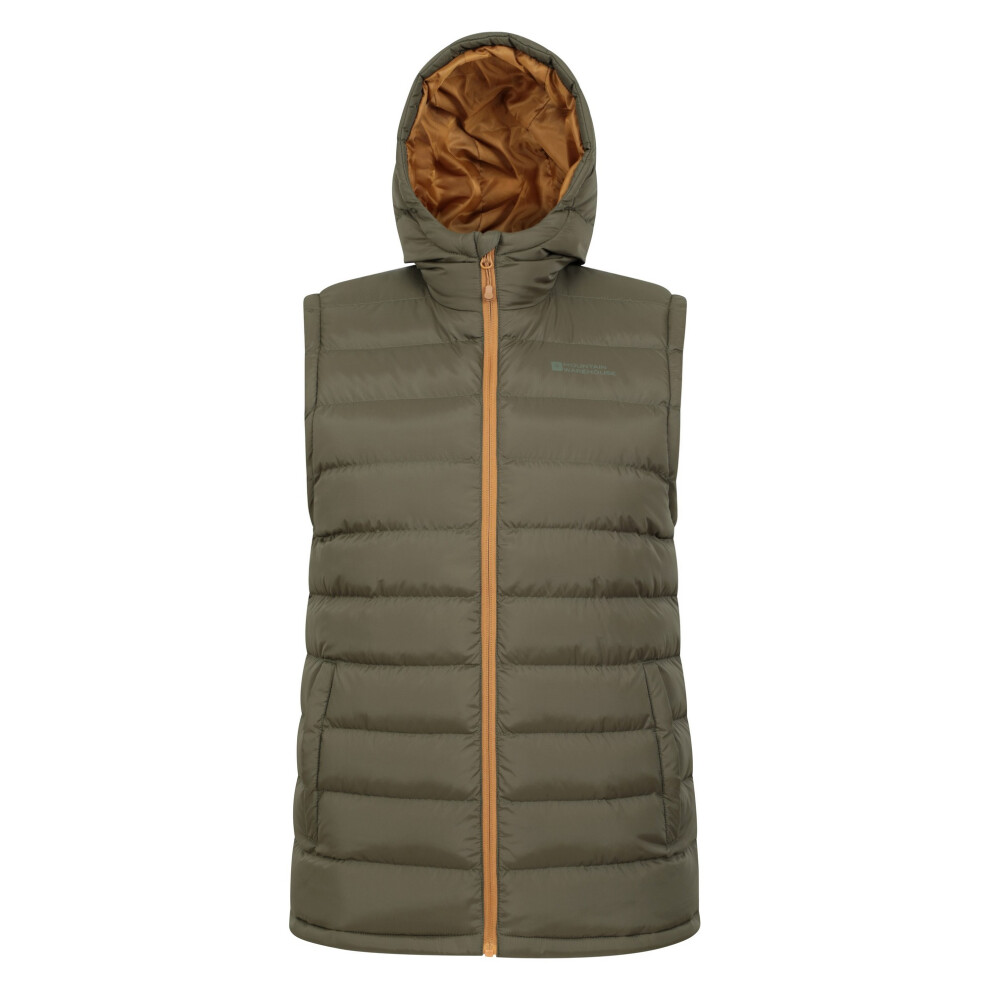 Mountain Warehouse Men's Dark (Xs, Khaki) Seasons Hooded Padded Gilet