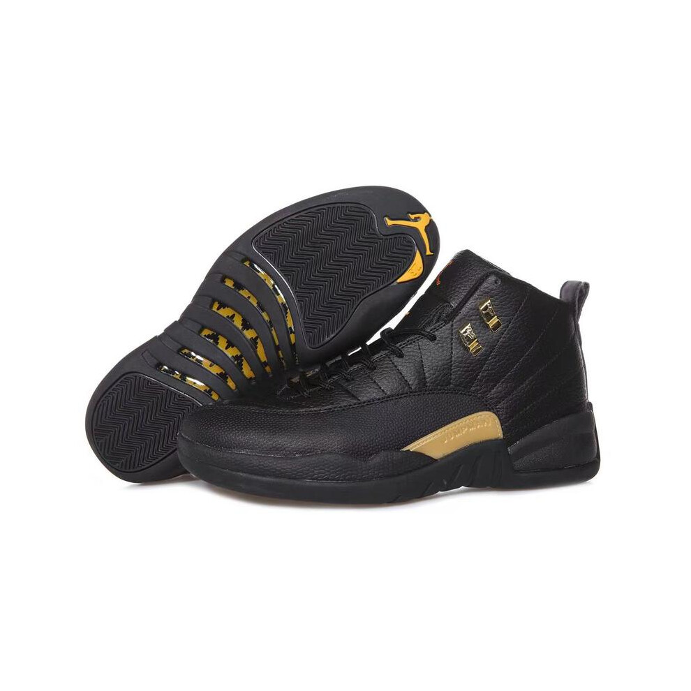 (EUR SIZE 40) Air Jordan 12 retro Men shoes Black taxi 40-47