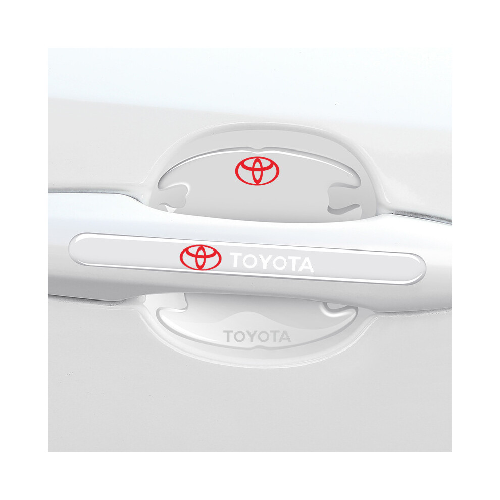 (For Toyota) 8x Car Door Handle Bowl Anti-Scratch Cover Guard Protector Stickers