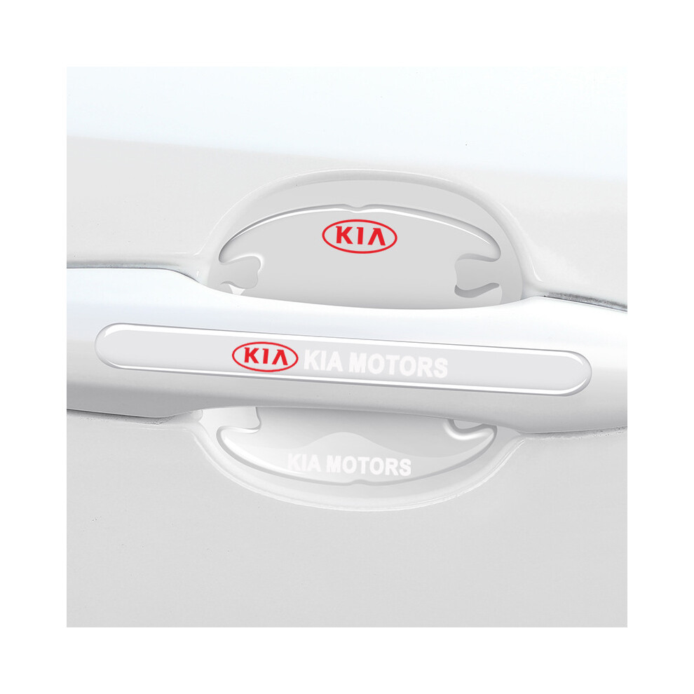 (For Kia) 8x Car Door Handle Bowl Anti-Scratch Cover Guard Protector Stickers