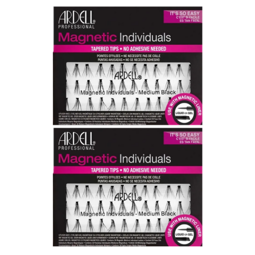 Ardell (2 x Medium Black) ARDELL PROFESSIONAL MAGNETIC INDIVIDUAL LASHES