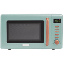 (Single) Microwave Oven - 20L 800 Watt Microwave Oven, Digital Controls, 5 Power Levels - Ideal countertop microwave oven with wood effect finish,...