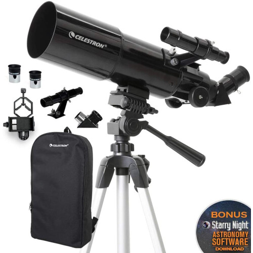 Celestron Celestron Travel Scope 80mm f/5 AZ Refractor Telescope 1