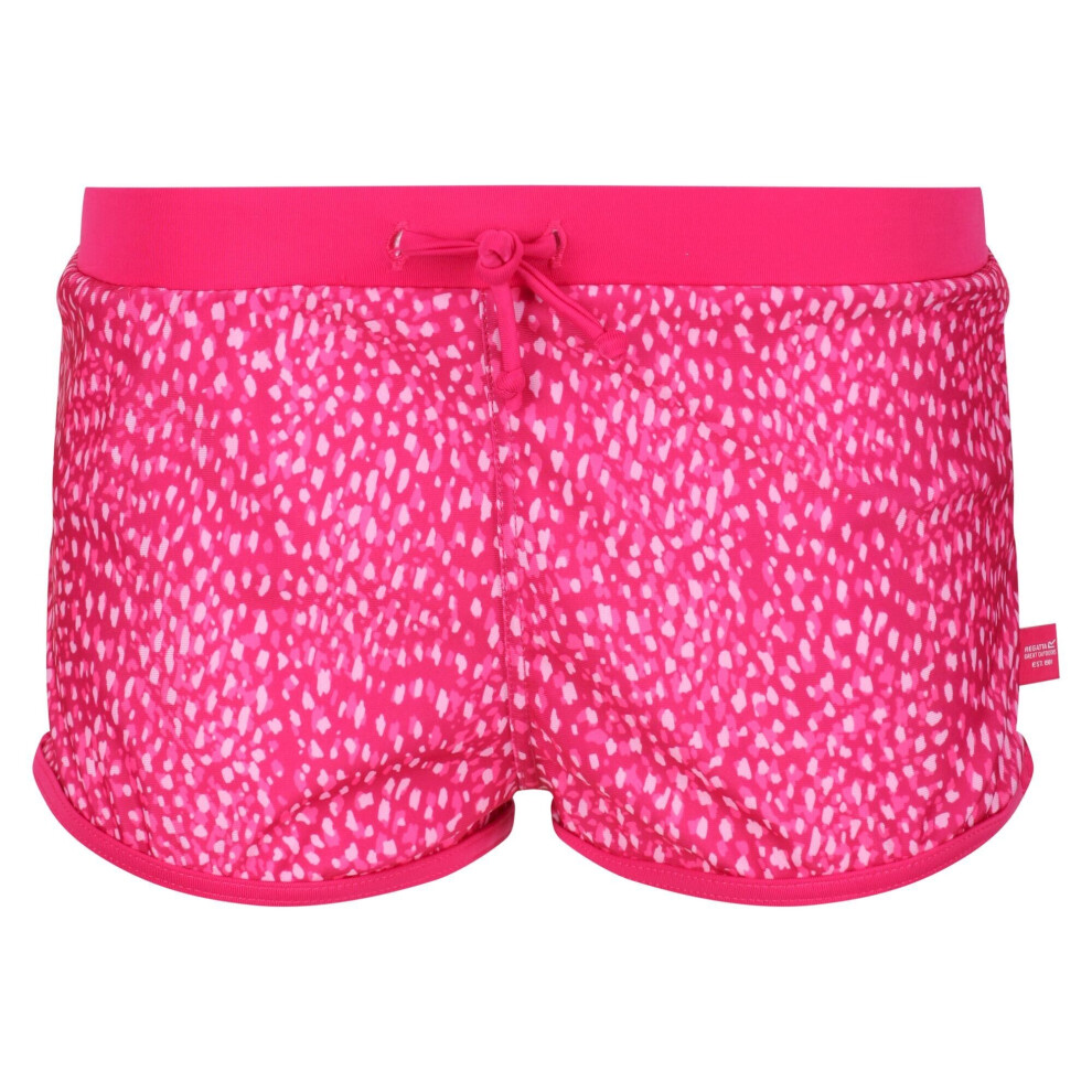 Regatta Girls Hosanna Animal Print Swim Shorts