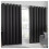 (GREY, 66 x 90) Blackout Curtain Pair Eyelet Ring Top Ready Made 1