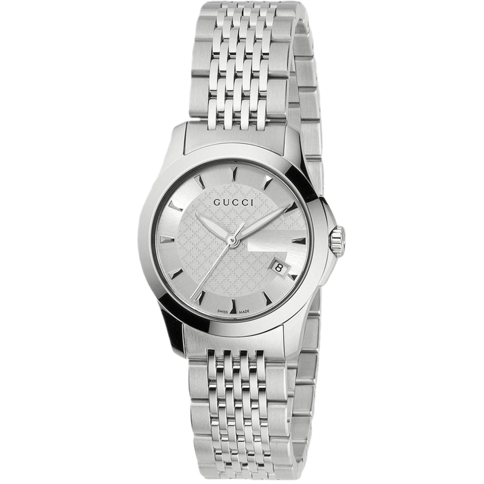 Gucci Ya126501 G-Timeless Dial Ladies Watch Silver