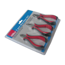 Hilka Tools Mini Plier 3 Piece Set Soft Grip Handles Carbon Steel