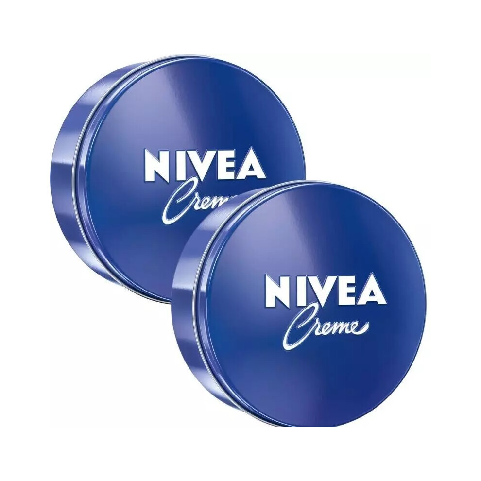 Photos - Cream / Lotion Nivea Moisturising Hand & Body Creme 250ml - Pack of X2 Tin Cream 