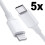 5 Pack iPhone Charger USB-C - Cable / Cord 1