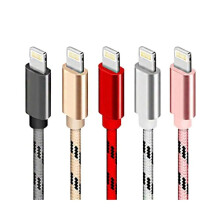 5pcs 2m Braided Lightning Cables Charging Data Cable for iPhone 11 13 14