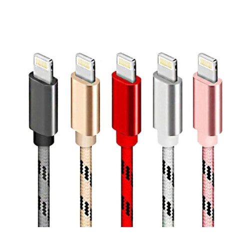 5pcs 2m Braided Lightning Cables Charging Data Cable for iPhone 11 13 14