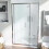 NES Home Shower 1000mm Sliding Door with 700 mm Frameless Glass Side Panel Screen 5