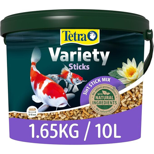 TETRAPondFishFoodVarietySticks1.65kgbiologicallybalancedforpondfish(Packagemayvary)