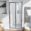 NES Home Bi-Fold Folding 900 mm Glass Door with Frameless 700 mm Side Panel 2