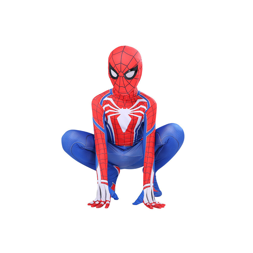 Photos - Fancy Dress  Spiderman Halloween Cosplay Costume Party Cosplay Jumpsuit  Kids & Adult Not,Specif(Spider-Man A, Kid:110-120cm)