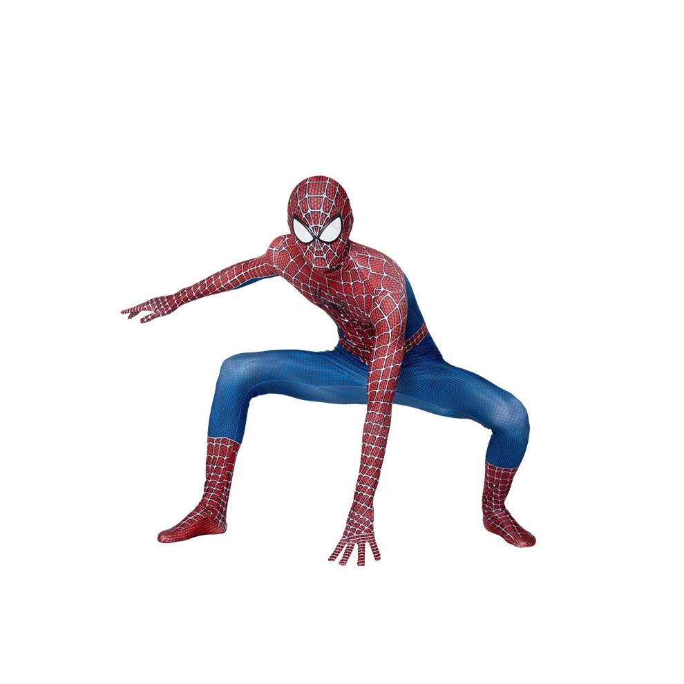 (Remy Spider Man, Kid:100-110cm) Spiderman Halloween Cosplay Costume Party Cosplay Jumpsuit Fancy Dress Kids & Adult