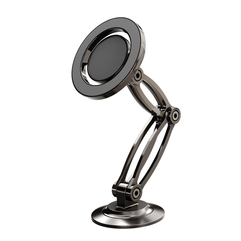 Chronus Car Dashboard,360 Rotation,Adjustable Double Folding Arms,Strong Magnet,Stable Car Mount For I.phone 15 Pro Max 14 13 12 All Phones 6976919923621