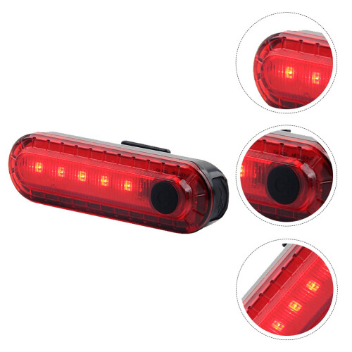 Bicycle Taillight Night Riding Warning Light Bicycle Light Led(Black) 2