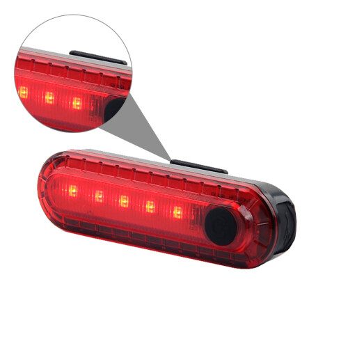 Bicycle Taillight Night Riding Warning Light Bicycle Light Led(Black) 1