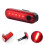 Bicycle Taillight Night Riding Warning Light Bicycle Light Led(Black) 6