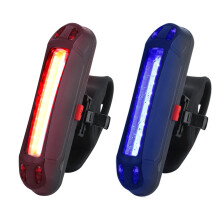 LED Bike Rear Lights - Red Blue 5 Light Modes USB Rechargeable Bicycle Taillights for Night Riding Runners Dogs Bike Walking Light(Black)