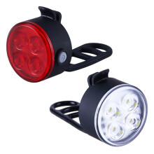 2 Pcs Luzes de Bicicleta Luzes Dianteiras e Traseiras de Bicicleta Farol Recarregável Led Traseiro Modo de Iluminação Ajustável Luzes