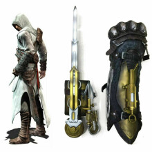 Assassin's Creed Syndicate Lama Phantom Hidden Blade Gauntlet Cosplay Toy - Spring-Loaded PVC, One Size
