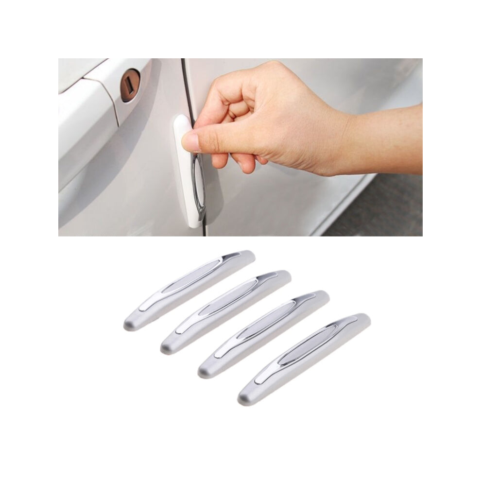 4Pcs/Set Car Door Anti-Collision Strips Rearview Mirror Anti-Scratch Stickers(Grey) Grey 8431777759860