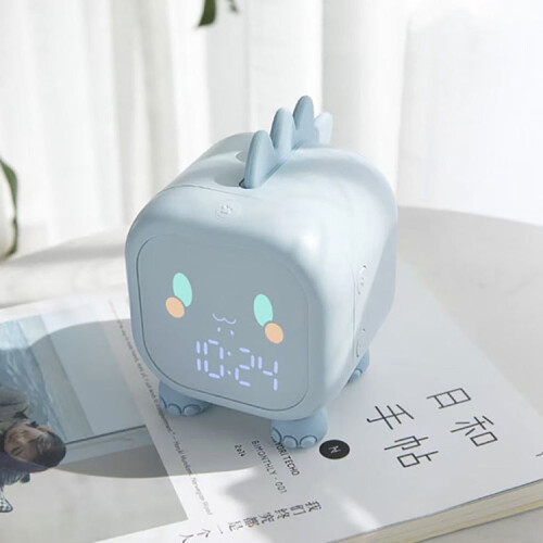 Dinosaur Kids Alarm Clock Electronic Clock Multifunctional Chime Small Alarm Clock(Pink) 2