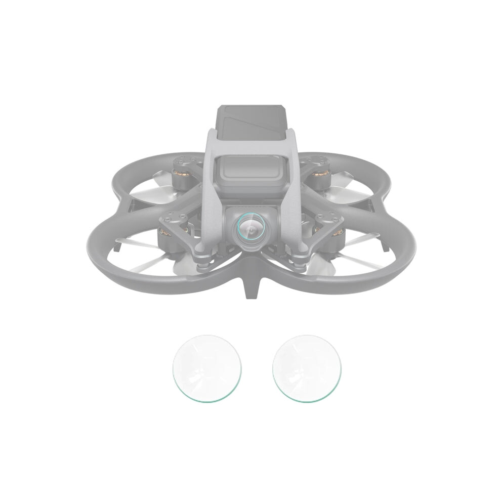 For Dji Avata 2Pcs Puluz Tempered Glass Drone Lens Film(Transparent) 8435309002899