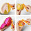 Foldable Orange Peeler Stripper Peeling Knife Kitchen Tool(Orange) 9