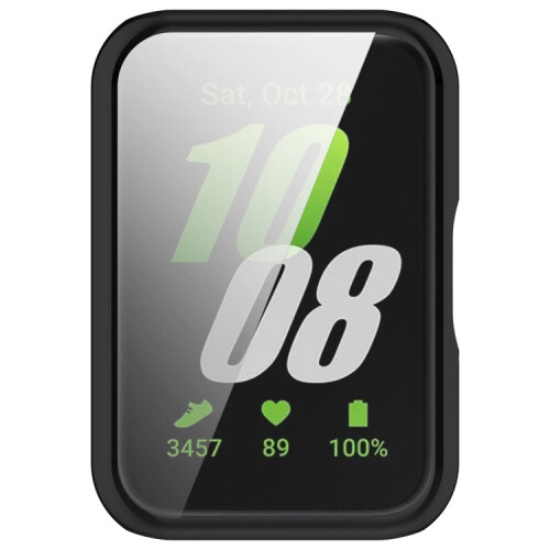 For Samsung Galaxy Fit 3 Full Coverage TPU Electroplated Watch Protective Case(Black) 2