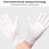 Labor Protection White Anti-sweat Cloth Thickened Gloves 1 Pair 6