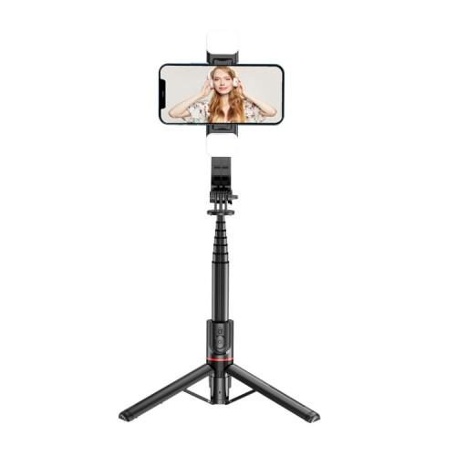 L12D Bluetooth Remote Control Detachable Fill Light Tripod Selfie Stick Phone Holder 1