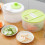 Multifunctional Vegetable Dehydrator Large Capacity Kitchen Drain Basket Household Grater Slicer(Green) 11