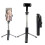 Q07 Bluetooth Selfie Stick Multifunctional Live Broadcast Tripod Without Light(Black) 2