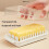 Transparent Large Capacity Butter Cut Storage Box(White) 8