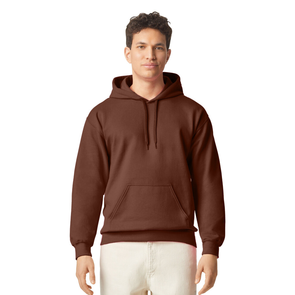 (XL, Cocoa) Gildan Mens Midweight Soft Touch Hoodie