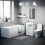 NES Home Nes Home Bathroom Basin Flat Pack Vanity Unit, Toilet and Bath Suite White 1
