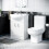 NES Home Ellen 550mm Flat Pack Vanity Basin Unit & Close Coupled Toilet White 1
