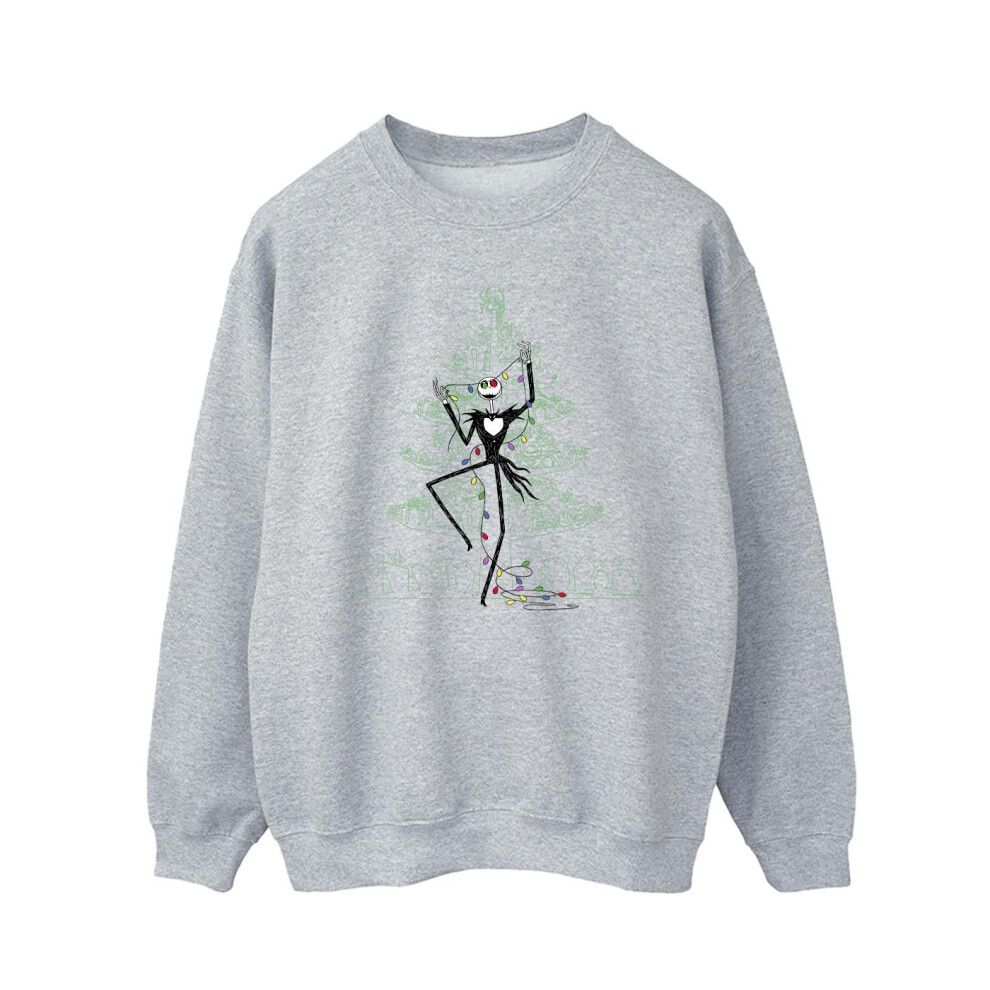 The Nightmare Before Christmas Tree Green Sweatshirt