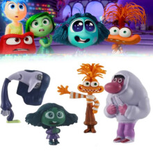 4pcs Inside Out 2 Ansiedad Vergüenza Ennui Envidia Figura de Acción Modelo Juguete Muñeca