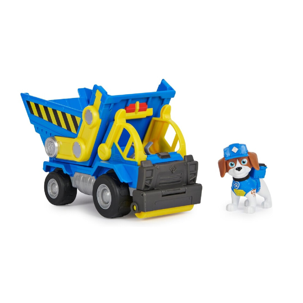Paw Patrol Rubble & Crew Wheeler's Dump Truck Toy With Action Figure