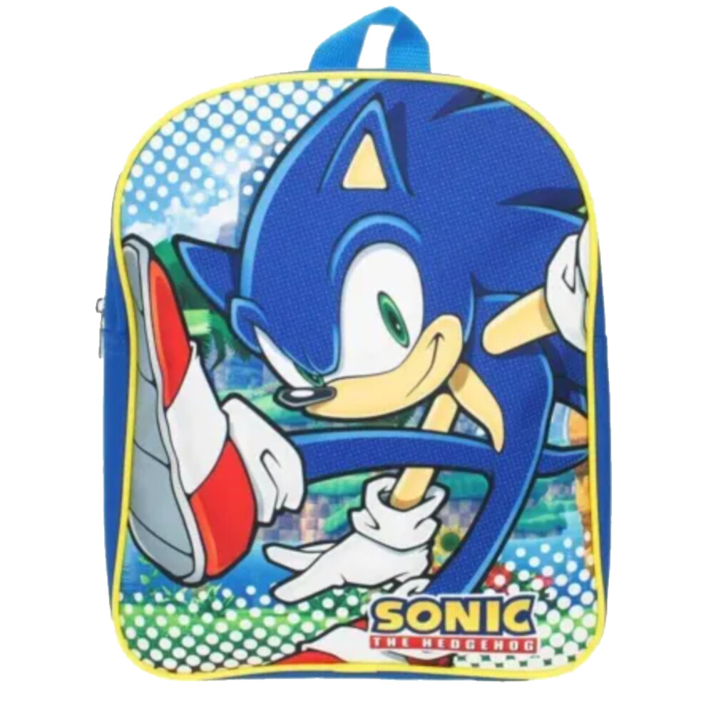 Sonic The Hedgehog Kids Backpack School Bag Boys Rucksack Childrens